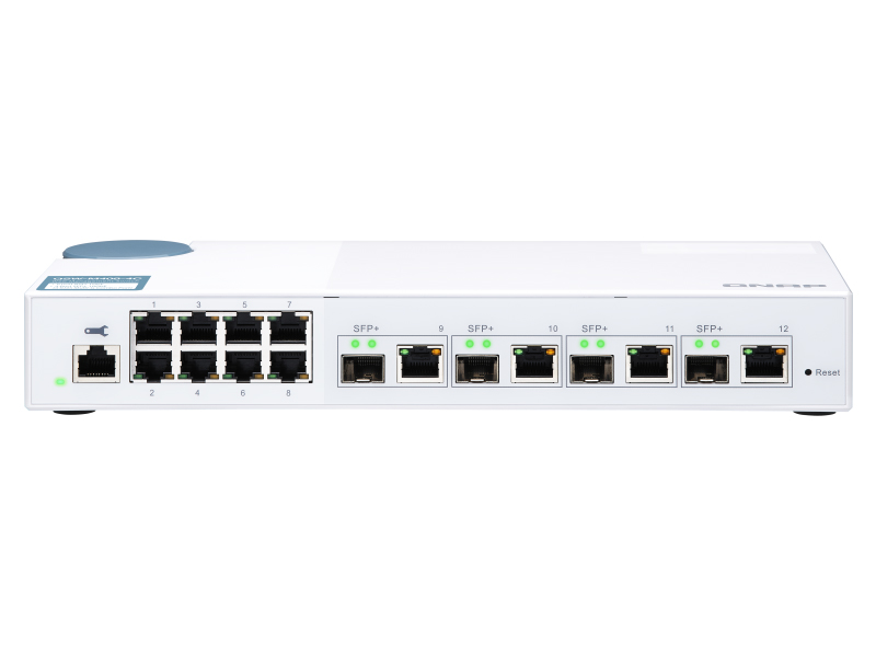 QSW-M408-4C L2 Webマネージドスイッチ (4 x 10GbE + 8 x 1GbE)