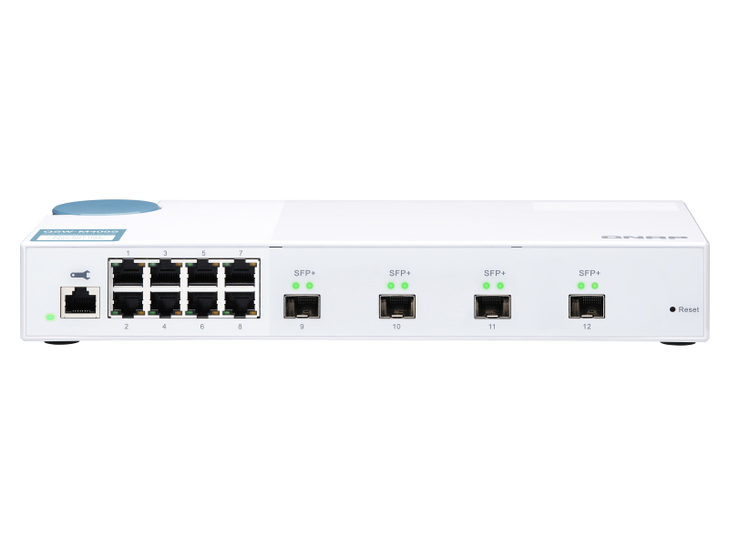 QSW-M408S L2 Webマネージドスイッチ (4 x 10GbE + 8 x 1GbE)