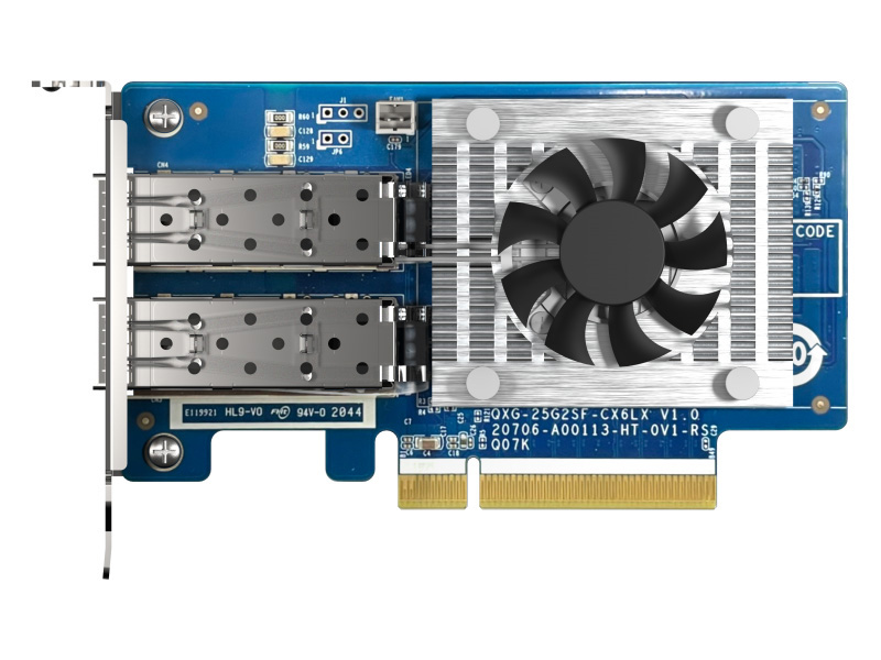 2ポート 25GbE SFP28 LANカード (QXG-25G2SF-CX6、組込)