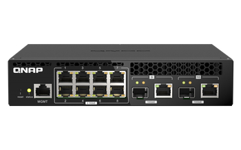 QSW-M2108R-2C L2 Webマネージドスイッチ (2x10GbE + 8x2.5GbE)