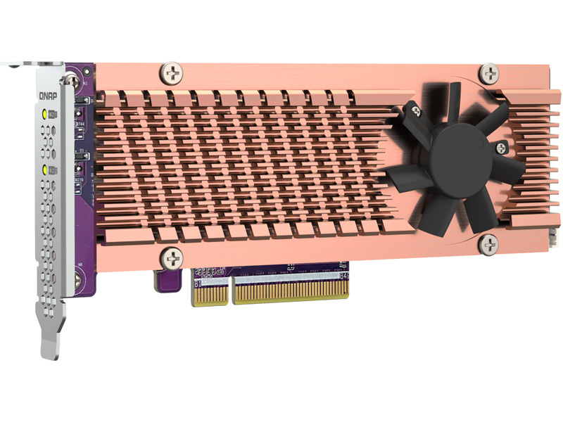 2 x M.2 PCIe SSD 拡張カード (QM2-2P-384A、単体)