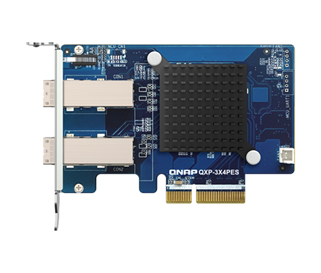 2ポート PCIe Gen.3 x 4 拡張カード (QXP-3X4PES、単体)