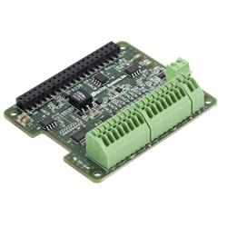 Raspberry Pi I2C 絶縁型デジタル入出力ボード 端子台モデル