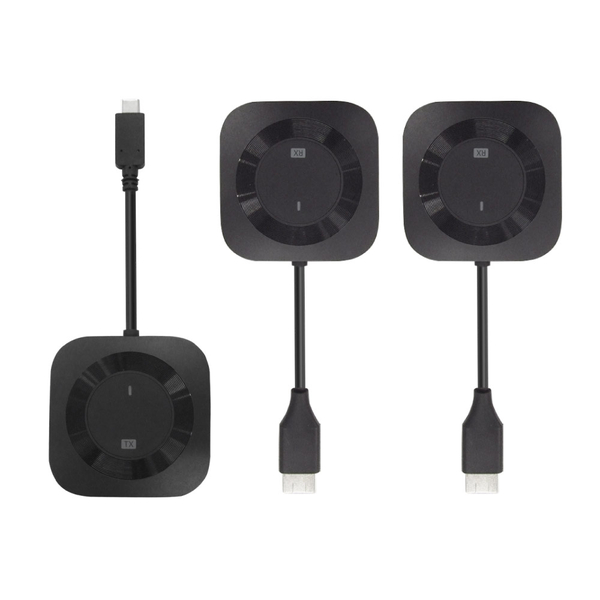 ワイヤレスHDMI分配送受信機（1対2分配、USB-C to HDMI）
