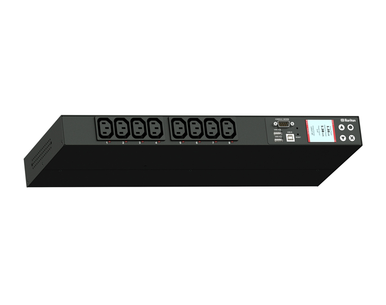 iPDU 単相 AC200V 20A 入力プラグ：NEMA L6-20P アウトレット：IEC60320 C13(8) 4.0kVA 1Uタイプ