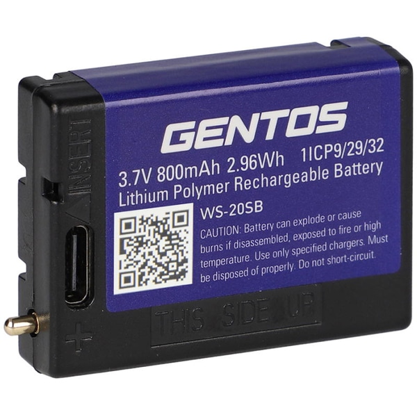 専用充電池 リチウムポリマー充電池 3.7V 800mAh 2.96Wh