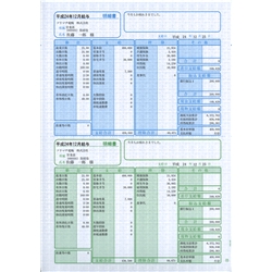 給与・賞与明細書（明細タテ型） 500枚入