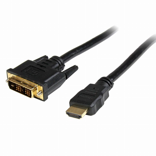 0.5mHDMI-DVI-D変換ケーブルHDMI(19ピン)-DVI-D(19ピン)オス/オス