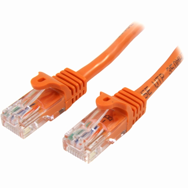 カテゴリ5eLANケーブル10mオレンジツメ折れ防止RJ45コネクタCat5eUTPイーサネットケーブル