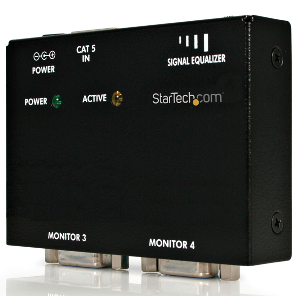 VGAディスプレイエクステンダー用受信機Cat5ケーブル以上を使用VGAビデオ延長器用リモートレシーバ送信機(ST1214TまたはST1218T)とセットで使用