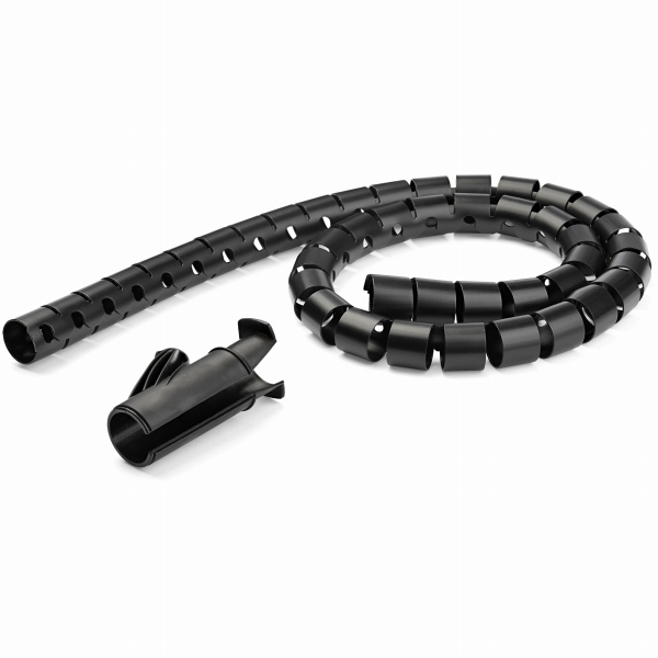 ケーブルまとめスパイラルチューブ2.5m直径45mmケーブル挿入具付属
