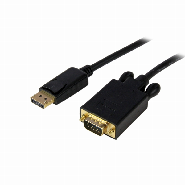 DisplayPort-VGA変換ケーブル1.8mディスプレイポート/DP（オス）-VGA（オス）1920x1200