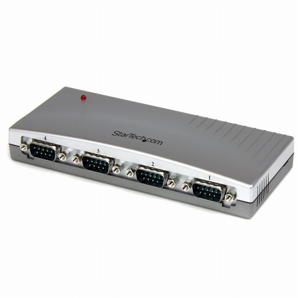 4ポートUSB-RS232C変換ハブUSB2.0-シリアル(x4)コンバータ/変換アダプタUSBA(オス)-D-Sub9ピン(オス)