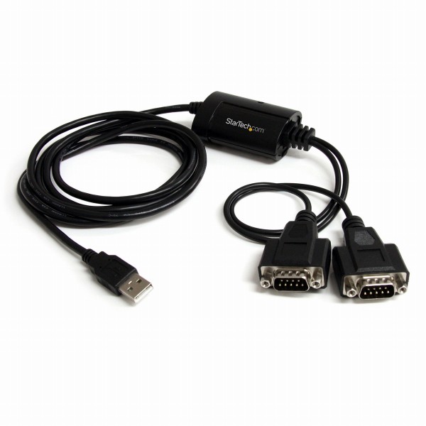 2ポート増設USB2.0-RS232Cシリアル変換ケーブルFTDIチップセット使用COMポート番号保持機能