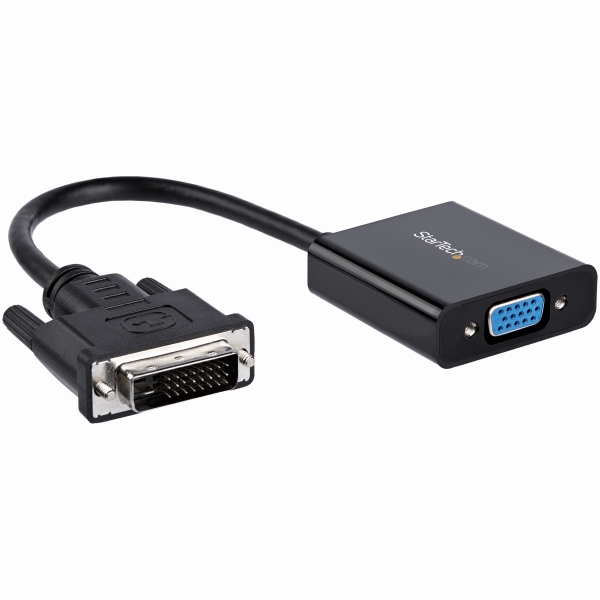 DVI-D-VGAアクティブ変換アダプタ/フォーマットコンバータDVI-Dオス-VGA/D-Sub15ピンメスUSBバスパワー対応1920x1200ブラック