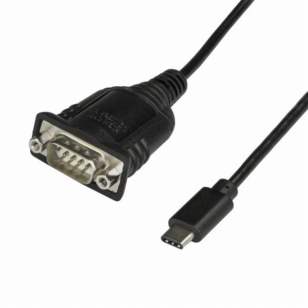 USB-C-シリアル(RS232C)変換アダプタケーブルUSB2.0/1.1準拠USBType-C(オス)-D-Sub9ピン(オス)