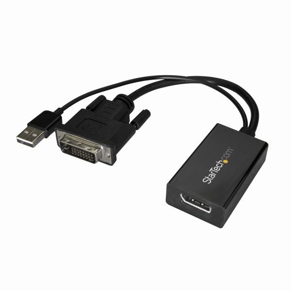 DVI-DisplayPort変換アダプタUSBバスパワー対応1920x1200