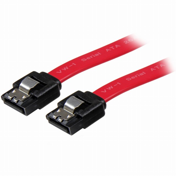 30cmラッチ付きシリアルATA/SATAケーブルSATA(7ピン)メス/SATA(7ピン)メス