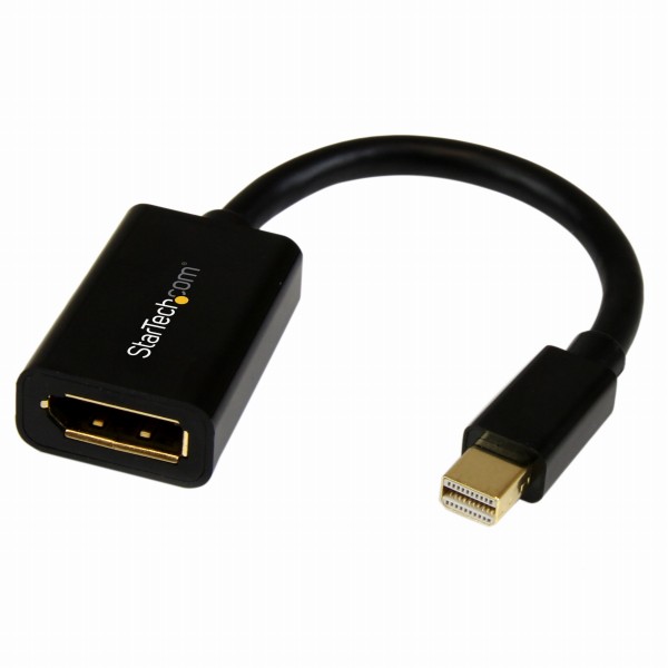 MiniDisplayPort-DisplayPort変換ケーブルアダプタ(15cm)ミニディスプレイポート/MiniDP(オス)-ディスプレイポート/DP(メス)