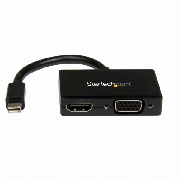 MiniDisplayPort接続トラベルA/Vアダプタツーインワン・ミニディスプレイポートMiniDP-VGA/HDMI変換アダプタ1920x1200/1080p