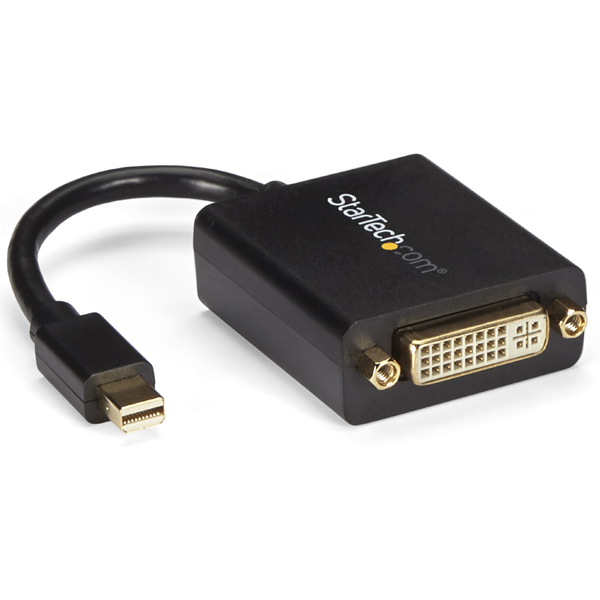 MiniDisplayport-DVI変換アダプタミニディスプレイポート/MiniDP-DVI変換ケーブルMiniDisplayPortオス-DVI-I(29ピン)メス1920x1200ブラック