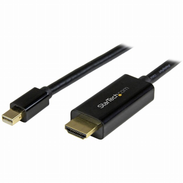 MiniDisplayPort-HDMI変換ケーブル1m4K解像度/UHD対応ミニディスプレイポート（オス）-HDMI（オス）