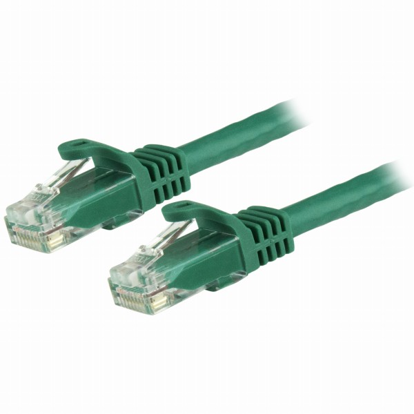 カテゴリ6LANケーブル5mグリーンツメ折れ防止RJ45コネクタCat6UTPギガビットイーサネットケーブル