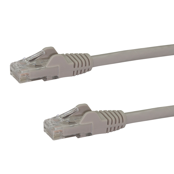 3mCat6対応LANケーブルカテゴリ6対応イーサネットUTPケーブルスナグレスタイプグレイRJ45オス-RJ45オス