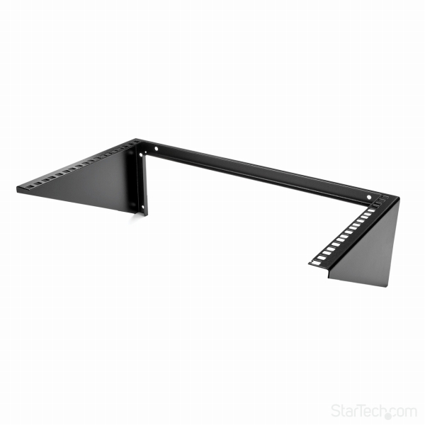 スチール製垂直型ラックマウントブラケット(6U/19インチ)ウォールマウント型ラックマウントアダプター耐荷重57kg
