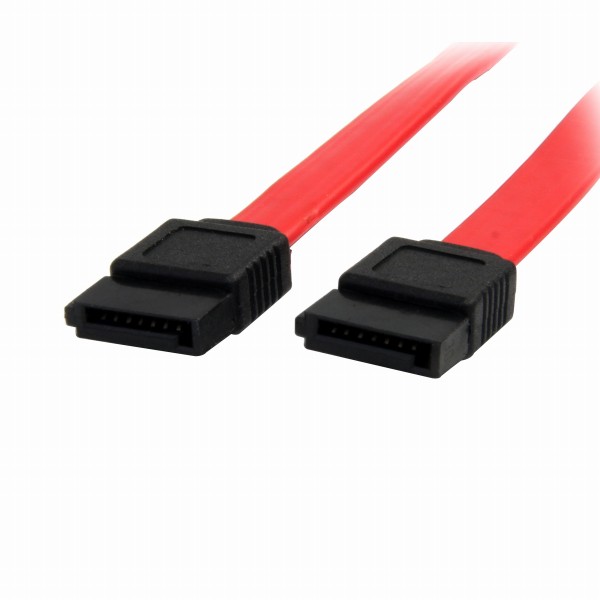 SATAケーブル45cmレッド1xSATA7ピン-1xSATA7ピン