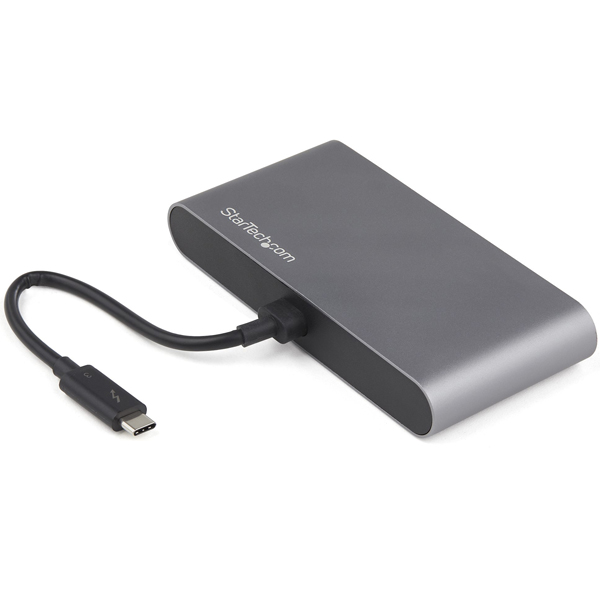 ドッキングステーション/Thunderbolt 4K60Hz/2画面/バスパワー/1x USB-A/GbE