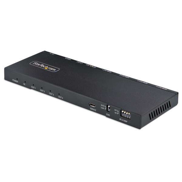 ビデオスプリッター/4K60HzHDMI2.0/1入力4出力/スケーラー内蔵/3.5mm&光オーディオ/4画面同時出力/マルチディスプレイ対応HDMI分配器/HDMI分岐器