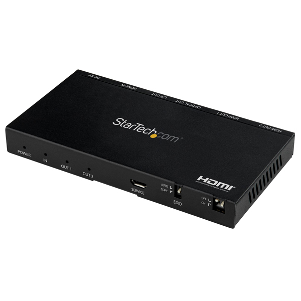 HDMI分配器1入力2出力4K/60Hzスケーラー内蔵HDMIスプリッターHDCP2.2準拠EDID認識機能7.1chサラウンド