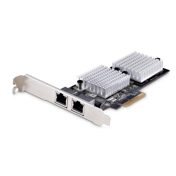 ネットワークアダプターカード/PCIExpressx1/2ポート/10GbE/マルチギガビットイーサネット/10GBASE-T&NBASE-T