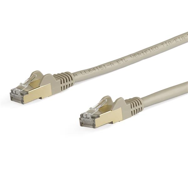 カテゴリー6aLANケーブル10mグレーツメ折れ防止RJ45コネクタCAT6aイーサネットケーブル