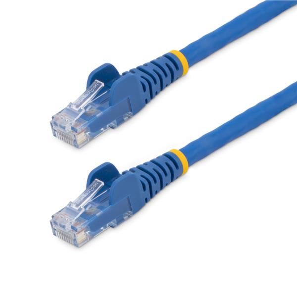 カテゴリー6LANケーブル-3m/ブルー/LSZH(低煙ゼロハロゲン)対応/650MHz10GbE/100WPoE/UTP/ツメ折れ防止RJ45コネクタ/ETL規格認定品/24AWG
