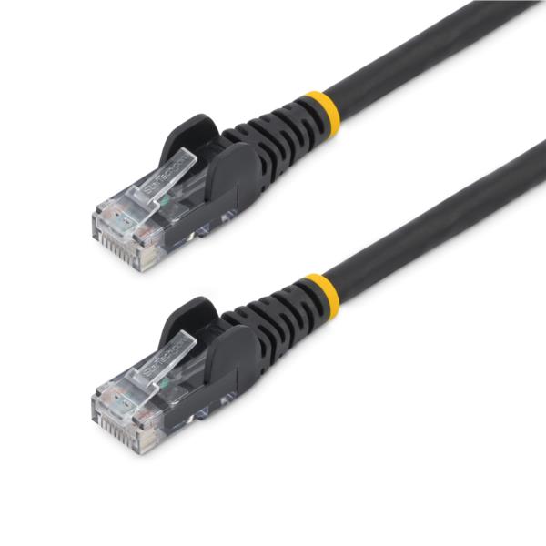 カテゴリー6LANケーブル-5m/ブラック/LSZH(低煙ゼロハロゲン)対応/650MHz10GbE/100WPoE/UTP/ツメ折れ防止RJ45コネクタ/ETL規格認定品/24AWG