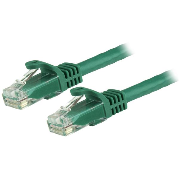 カテゴリー6LANケーブル7.5mツメ折れ防止RJ45コネクタグリーンCAT6ギガビットイーサネットケーブル24AWG
