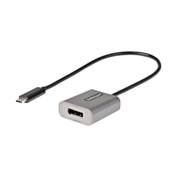 USB-C-DisplayPortディスプレイ変換アダプタ/USBType-C-ディスプレイポート1.4ビデオコンバータ/8K&4K60Hz/30cm一体型ケーブル/Thunderbolt3互換