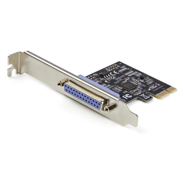 パラレル1ポート増設PCIExpressインターフェースカード/SPP、ECP転送モード対応/1xDB25IEEE1284準拠PCIe拡張ボード/標準&ロープロファイル対応