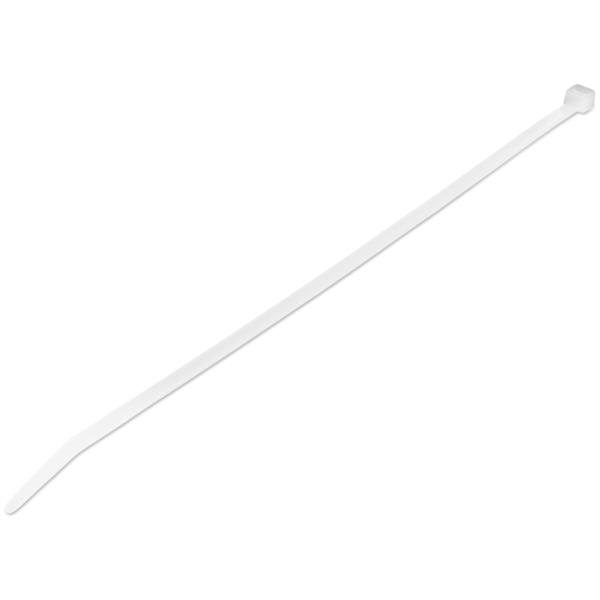 結束バンド/ナイロンケーブルタイ/100本入りパック/ホワイト/長さ25cm/幅4mm/ケーブル束の直径68mm/引張強度22kg/UL94V-2規格認定品