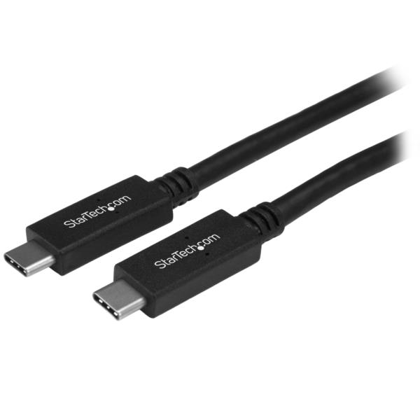 USBType-Cケーブル/2m/オス-オス/USBPowerDelivery(3A)/USB3.0準拠/USB-IF認証取得