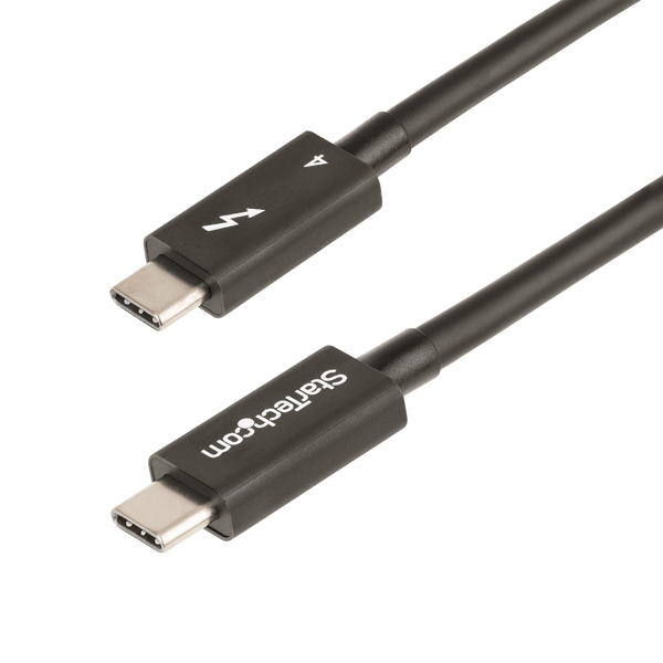 Thunderbolt 4ケーブル/1m/4K8K/40Gbps/100W PD/USB4、TB3、USB-C、DP互換