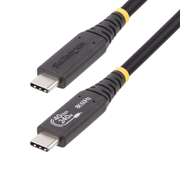 USB4ケーブル/1m/Type-C/40Gbps/240W/8K120Hz/DP Alt/USB-IF認証/高速充電