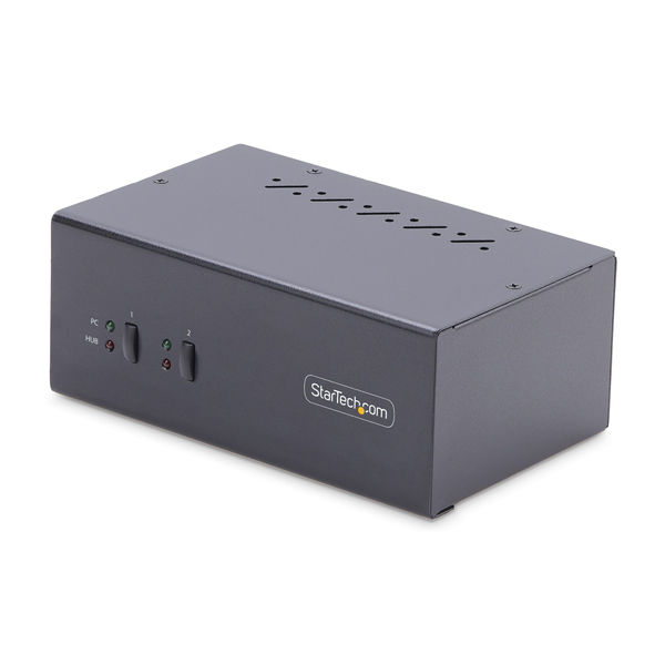 KVMスイッチ/2ポート/2画面/DP/4K60Hz/4x USB Type-A/AUX