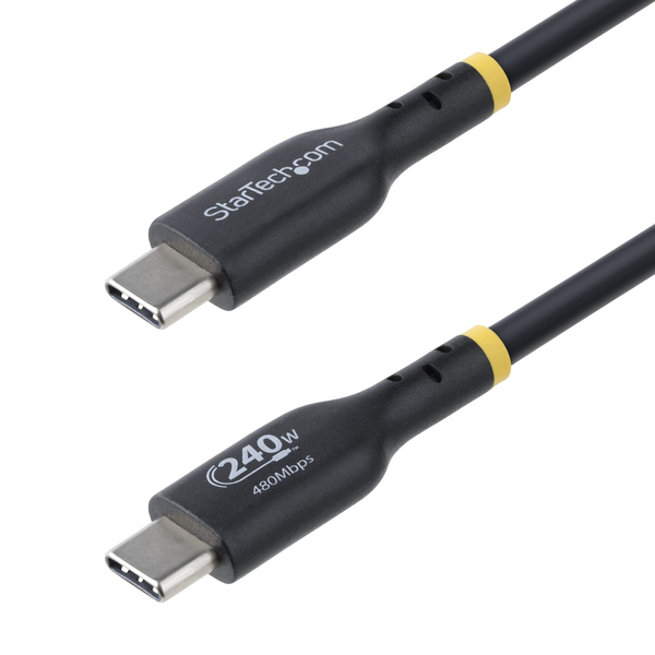 USB-C充電ケーブル/1m/USB 2.0/240W/PD 3.1 EPR/USB-IF/ブラック/急速 高速充電
