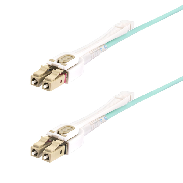 光ファイバーケーブル/OM4マルチモード/3m/LC-LC/プッシュプルタブ/50/125/2芯/100G/パッチコード
