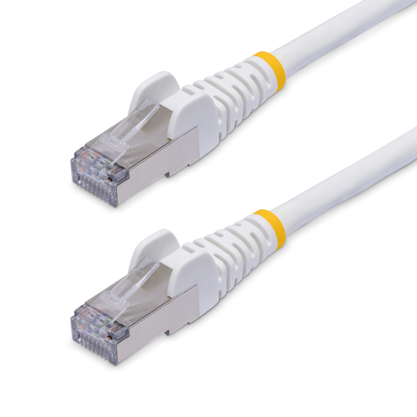 CAT8 LANケーブル/10m/ホワイト/25G/40G/PoE/低煙ゼロハロゲン/カテゴリ8 イーサネットケーブル