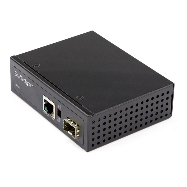 光メディアコンバータ/60W PoE+給電/ギガビット対応/SFP to RJ45/シングル・マルチモード/最大100m