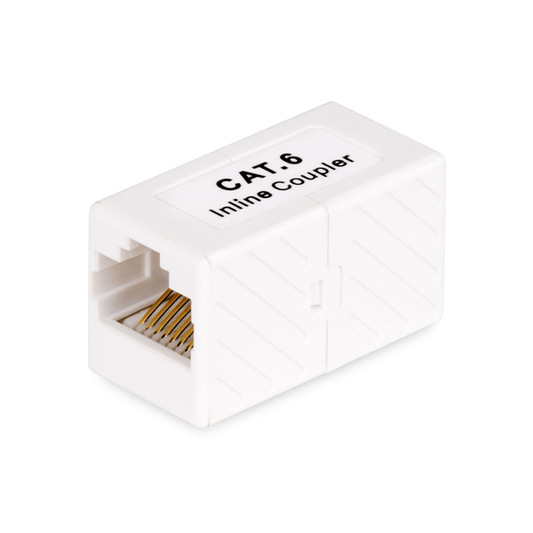 LANケーブル延長コネクター/メス-メス/T568端子/ギガビットイーサネット対応 RJ45インラインカプラー